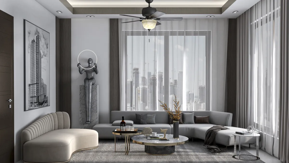 Eldeco County Villa interior design, Sonepat, by The Omega Group